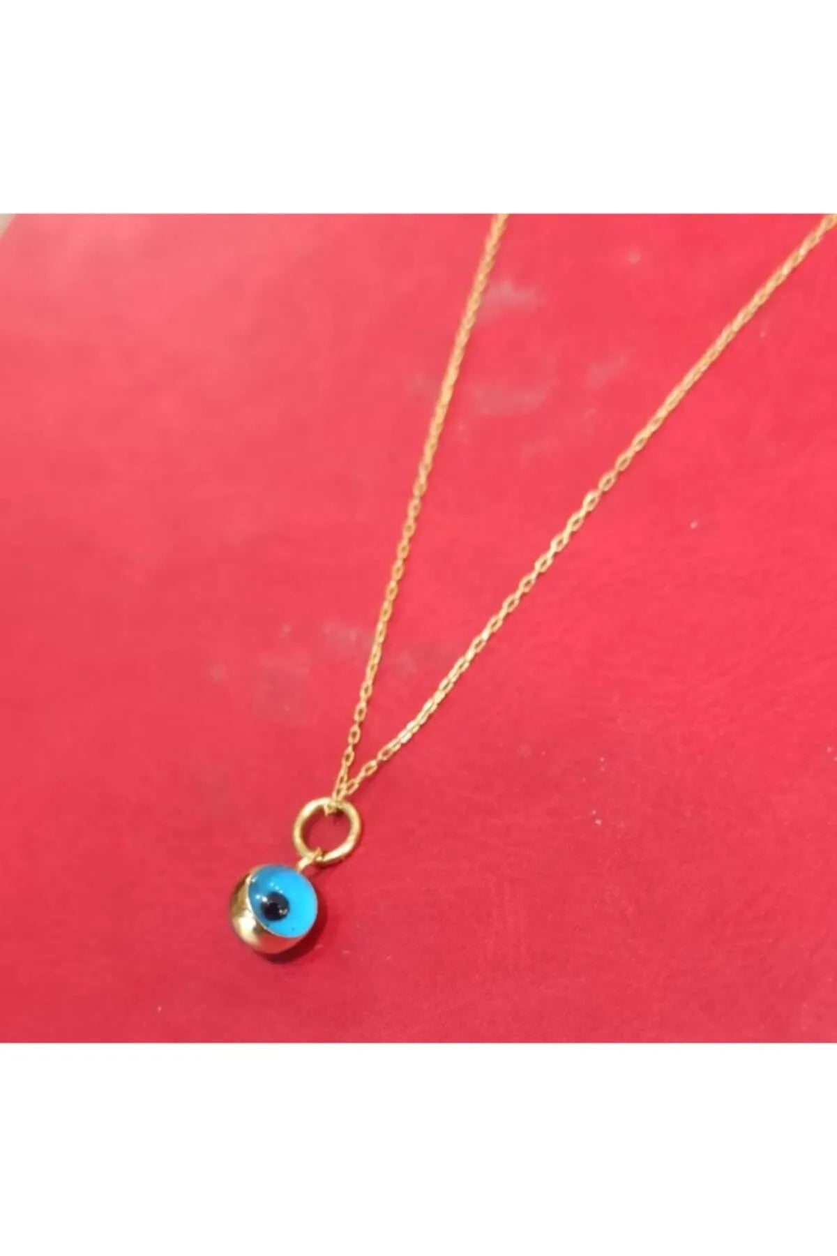 925 Sterling Silver Evil Eye Gold Necklace