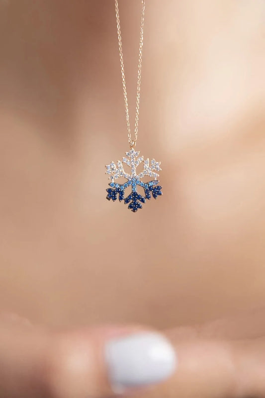 Snowflake Necklace 925 Sterling Silver Necklace