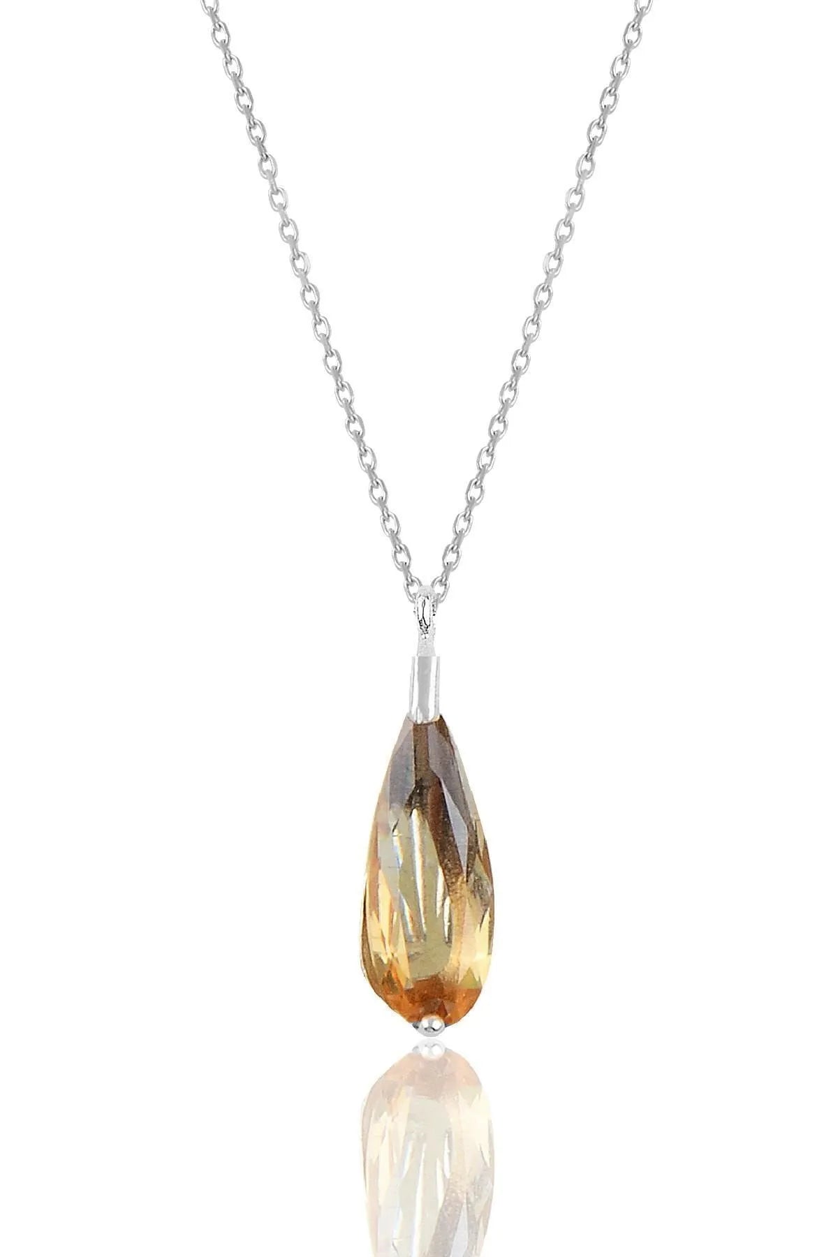 Sterling Silver Zultanite Stone Necklace and Earring Set