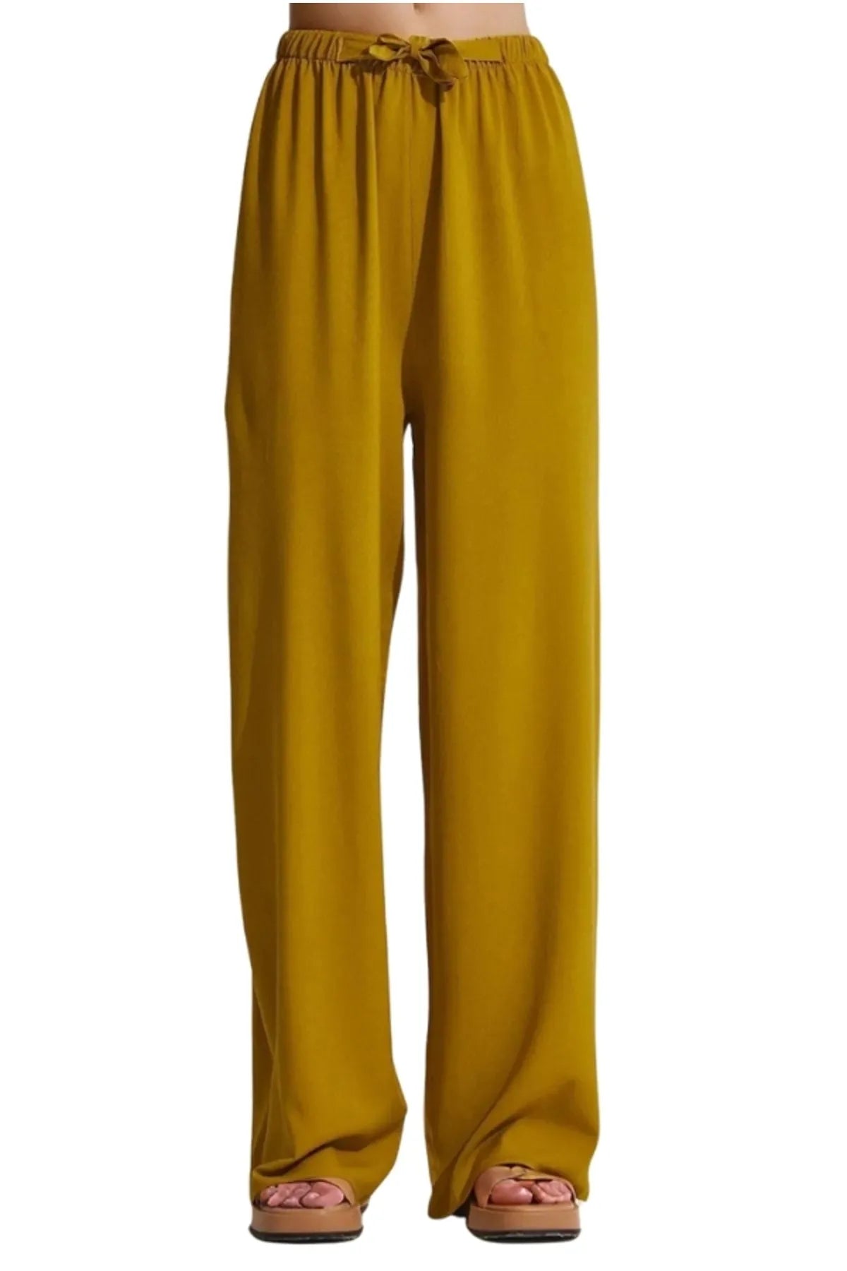 Grace Mustard Wide Leg Pants