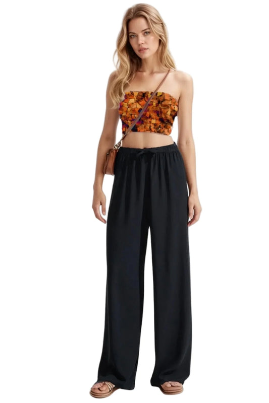 Grace Black Wide Leg Pants