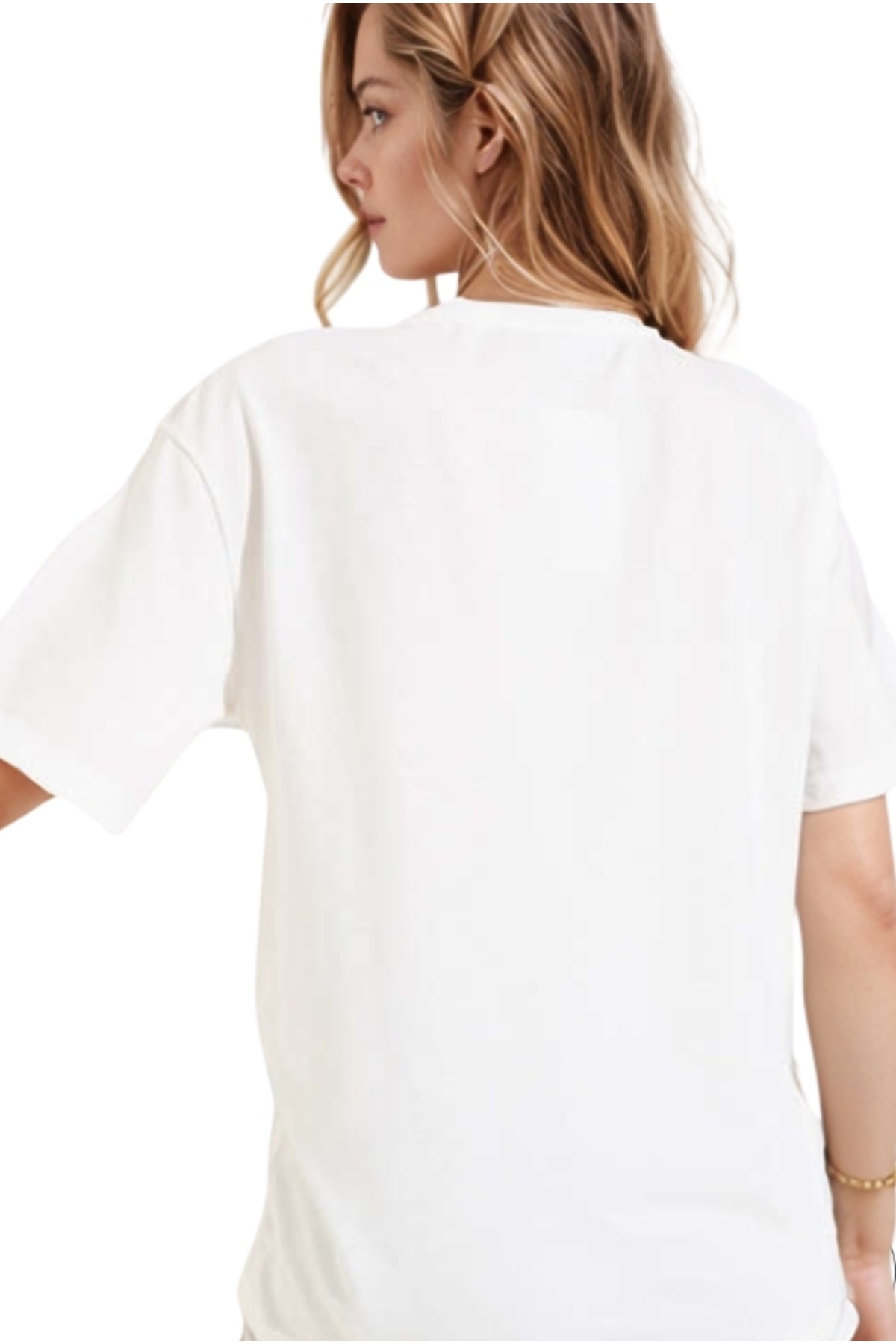 Cecilia Women's Cotton Bird Sequin T-Shirt - White Bird Print