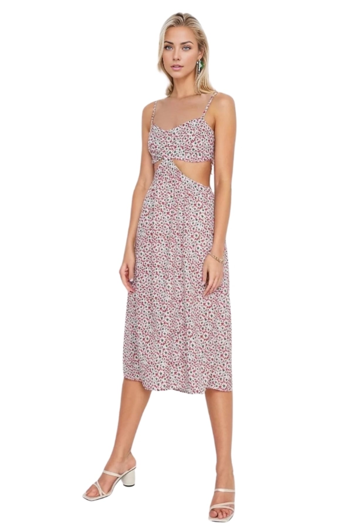 Millie Women's Strappy Party Dress - Daisy Print
