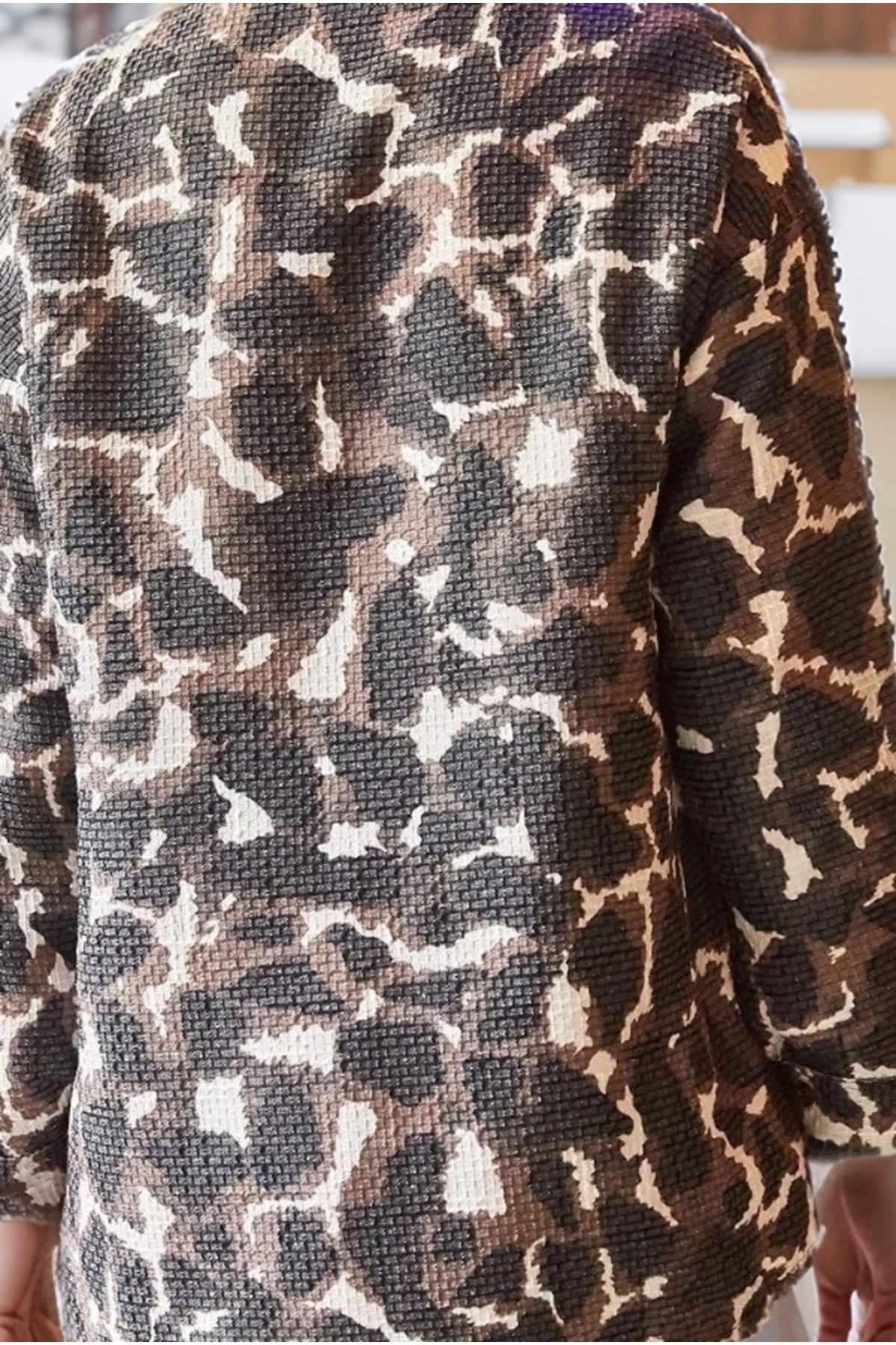 Lena Women's Pocket Shacket - Brown Leopard