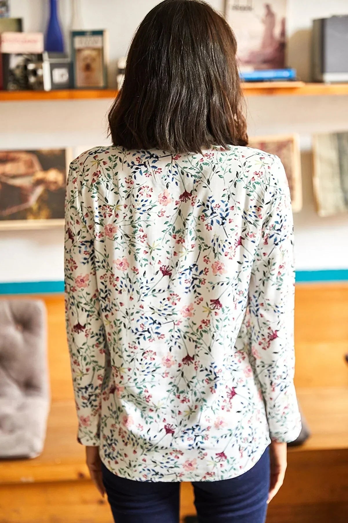 Sophia Pink Floral Button Down Shirt