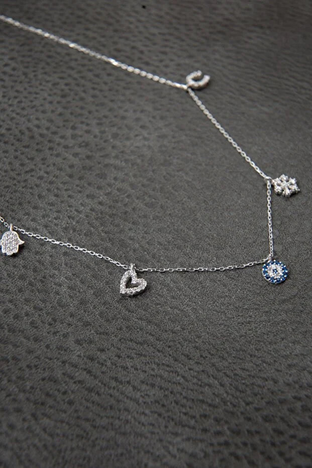Sterling Silver Evil Eye Necklace