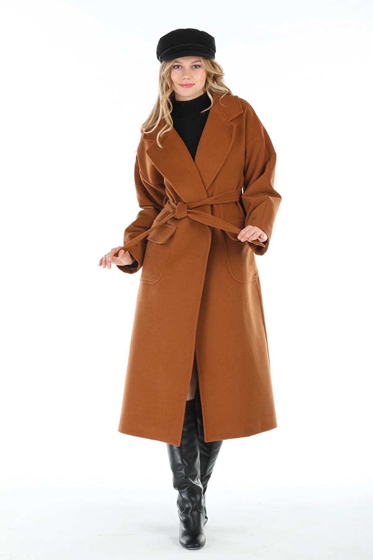 Gray Wool Long Coat