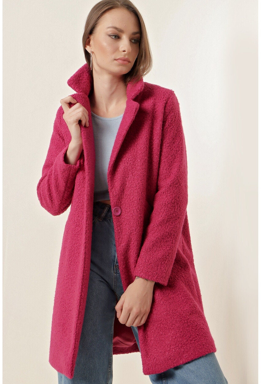 Orange Teddy Overcoat