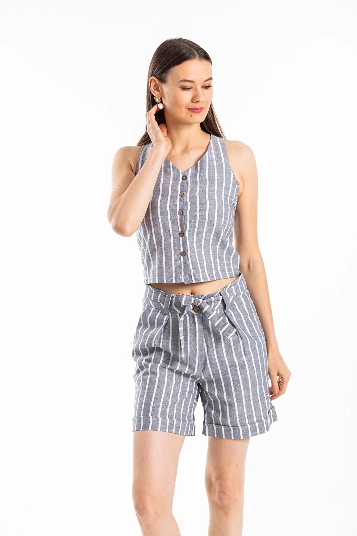 Linen Vest Top