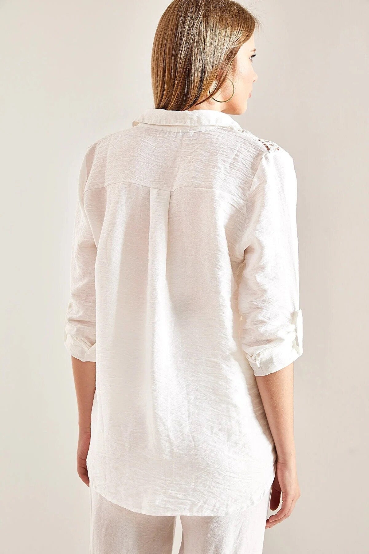 Black Lace Design Classic Blouse
