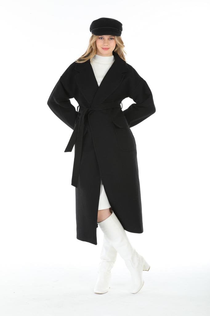 Gray Wool Long Coat