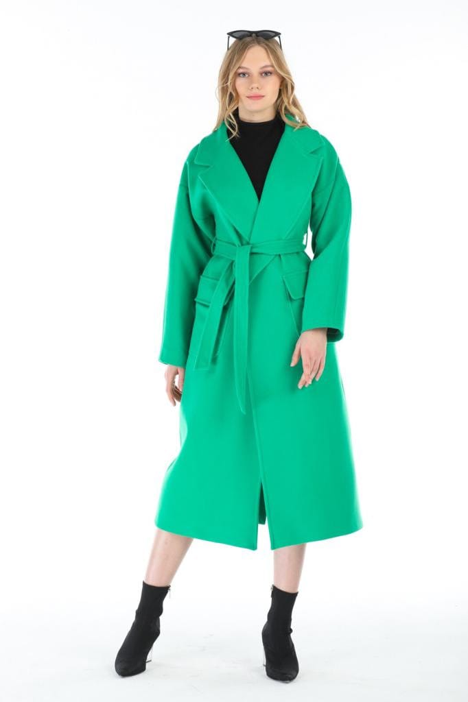 Gray Wool Long Coat