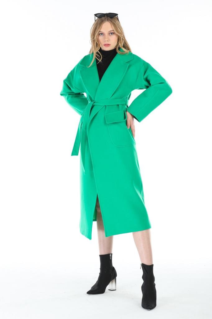 Gray Wool Long Coat