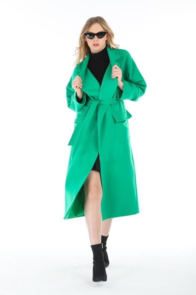 Gray Wool Long Coat