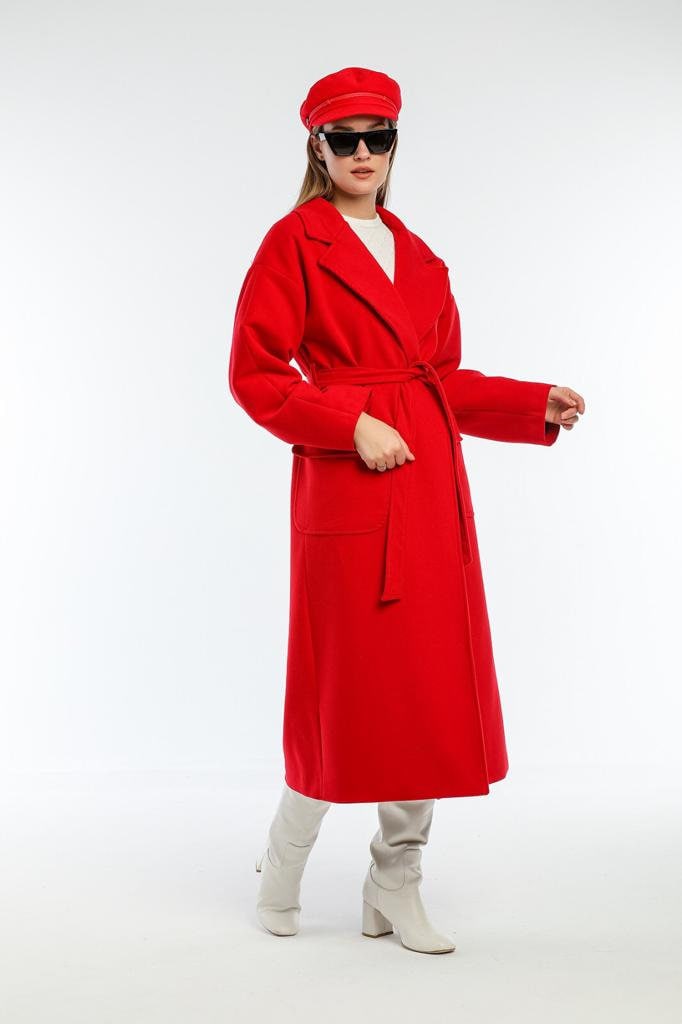 Gray Wool Long Coat