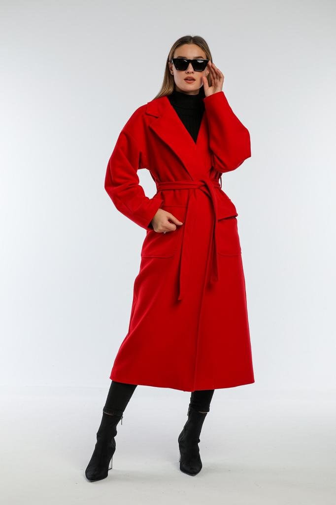 Gray Wool Long Coat