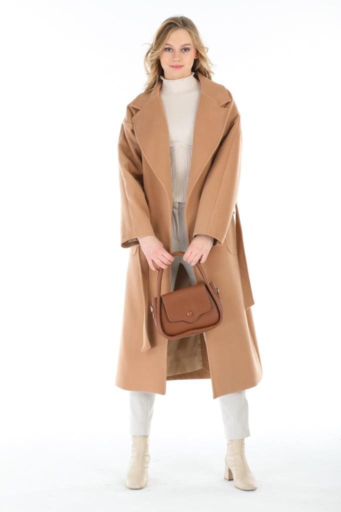Gray Wool Long Coat
