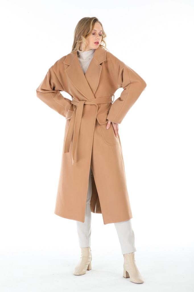 Gray Wool Long Coat