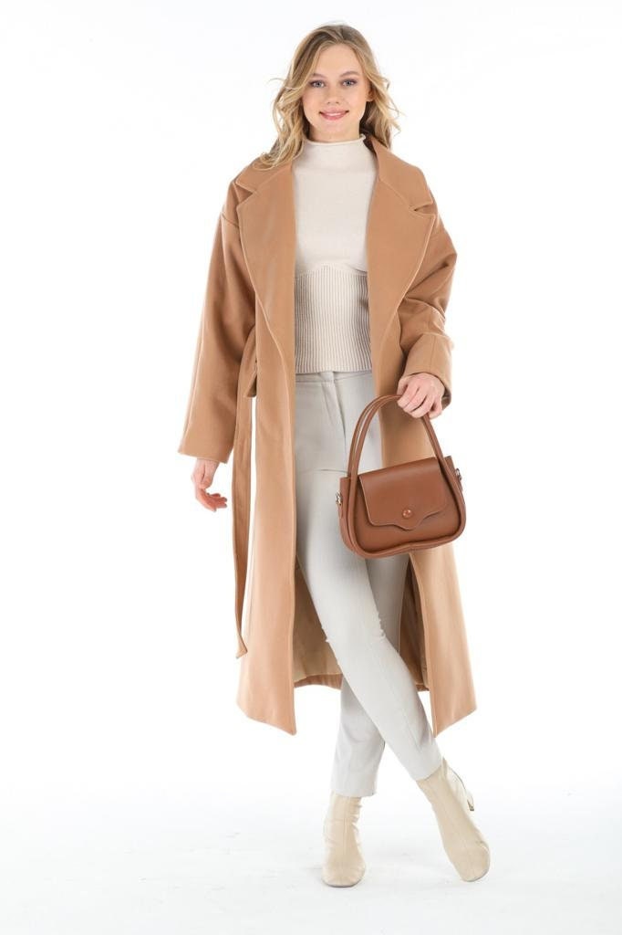 Gray Wool Long Coat