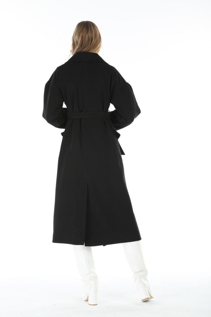 Gray Wool Long Coat