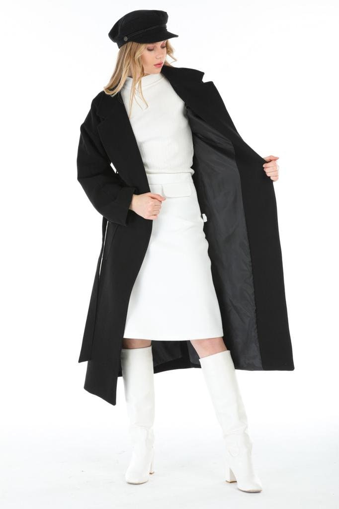 Gray Wool Long Coat