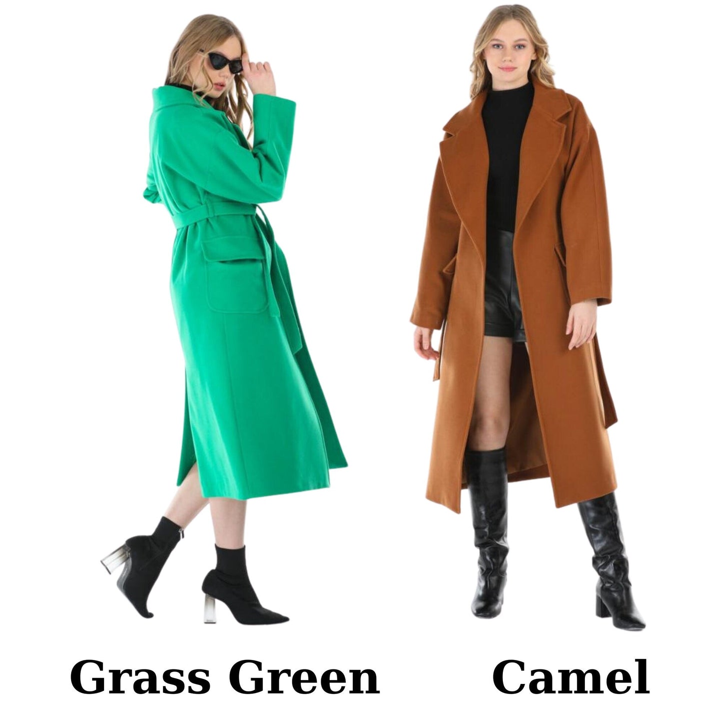 Gray Wool Long Coat