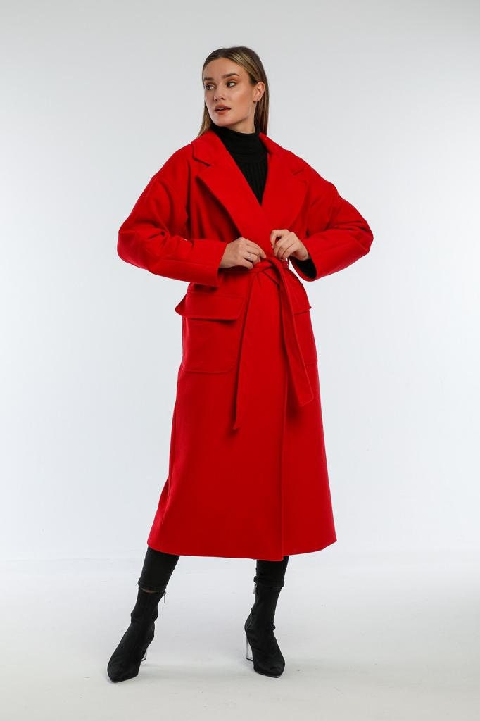 Gray Wool Long Coat