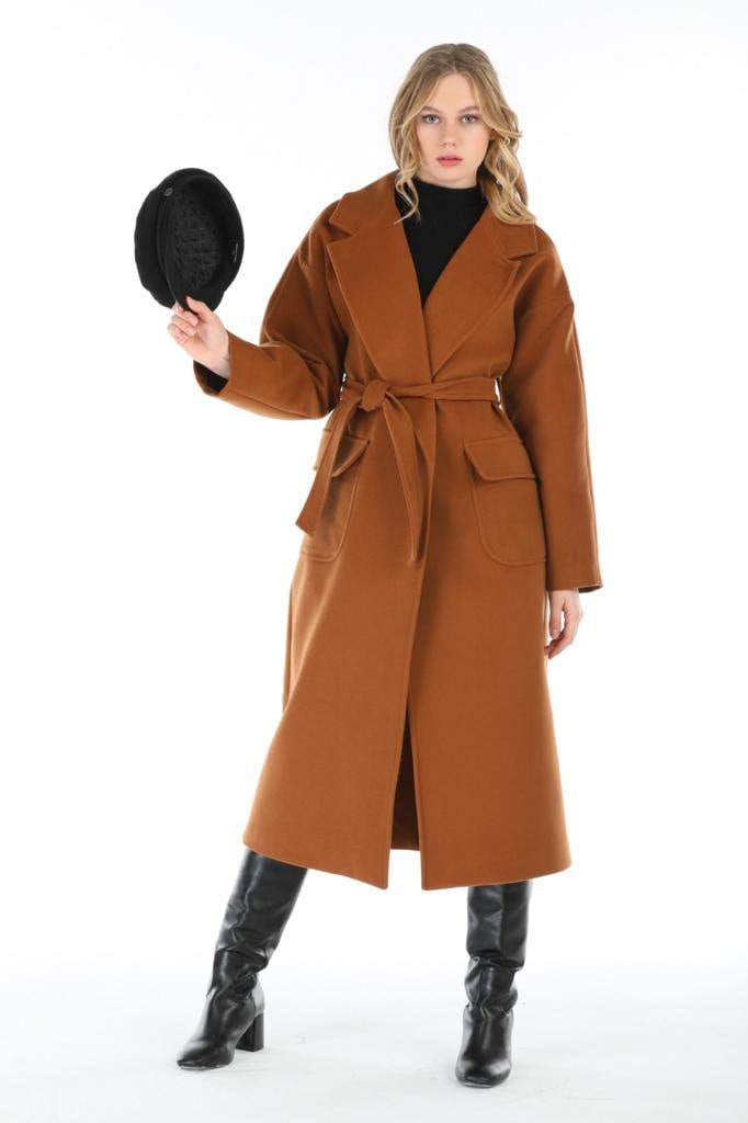 Gray Wool Long Coat