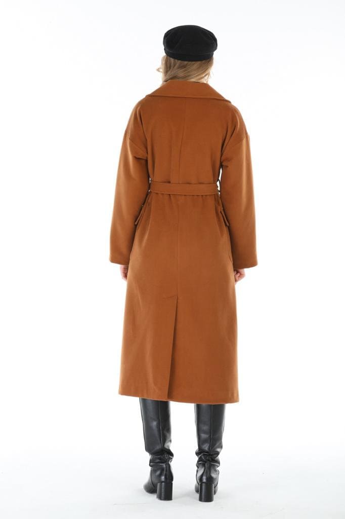 Gray Wool Long Coat