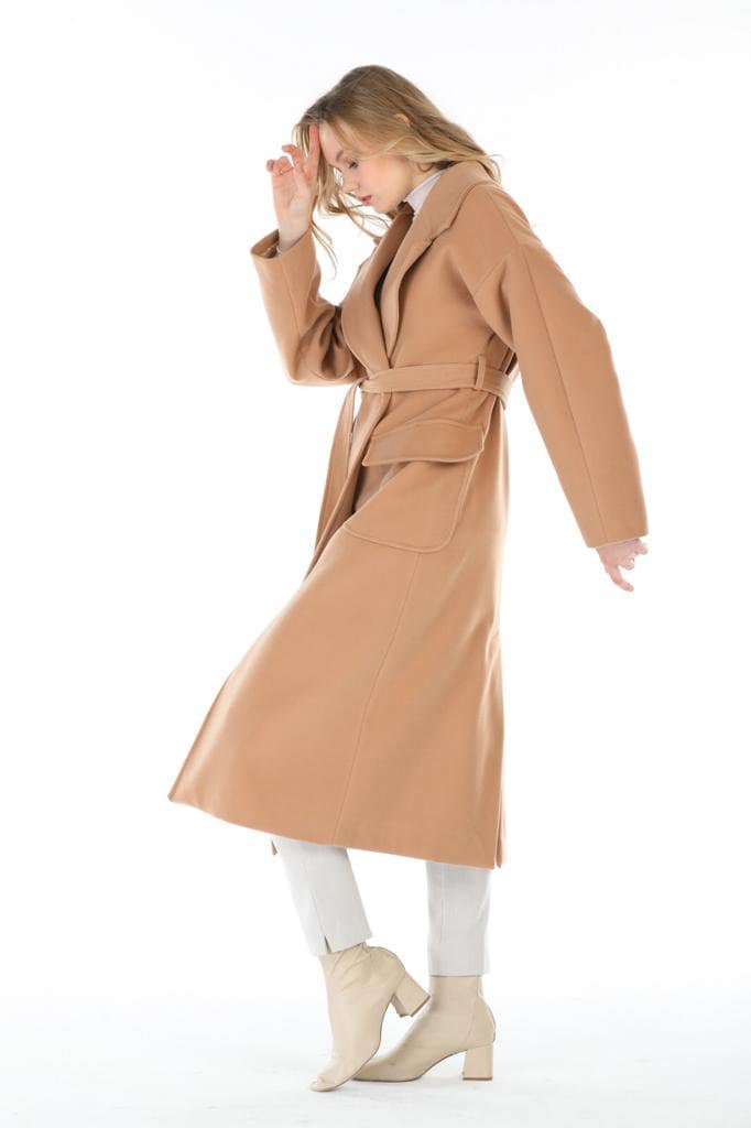 Gray Wool Long Coat