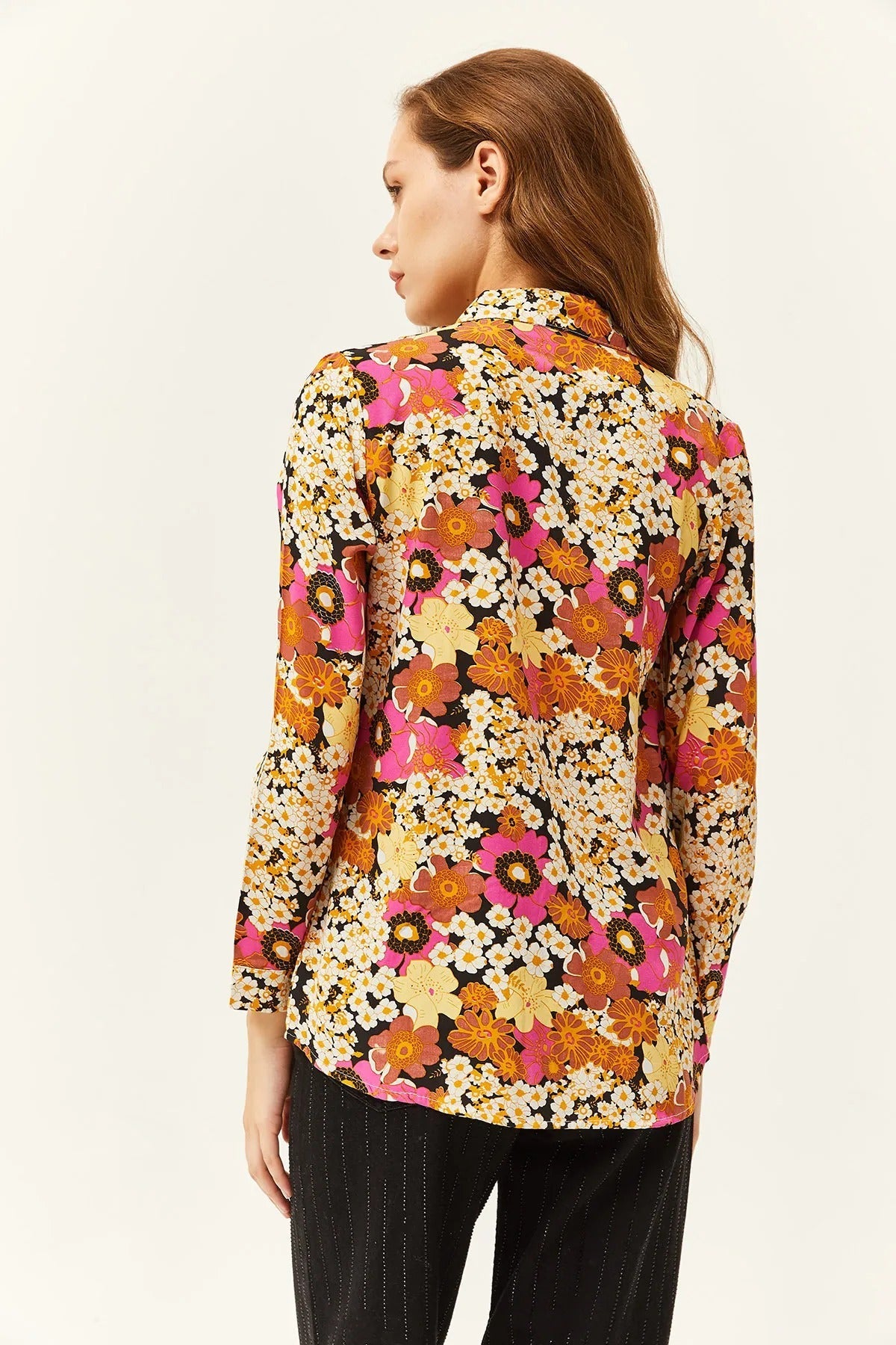 Sophia Floral Designer Button-Down Shirt